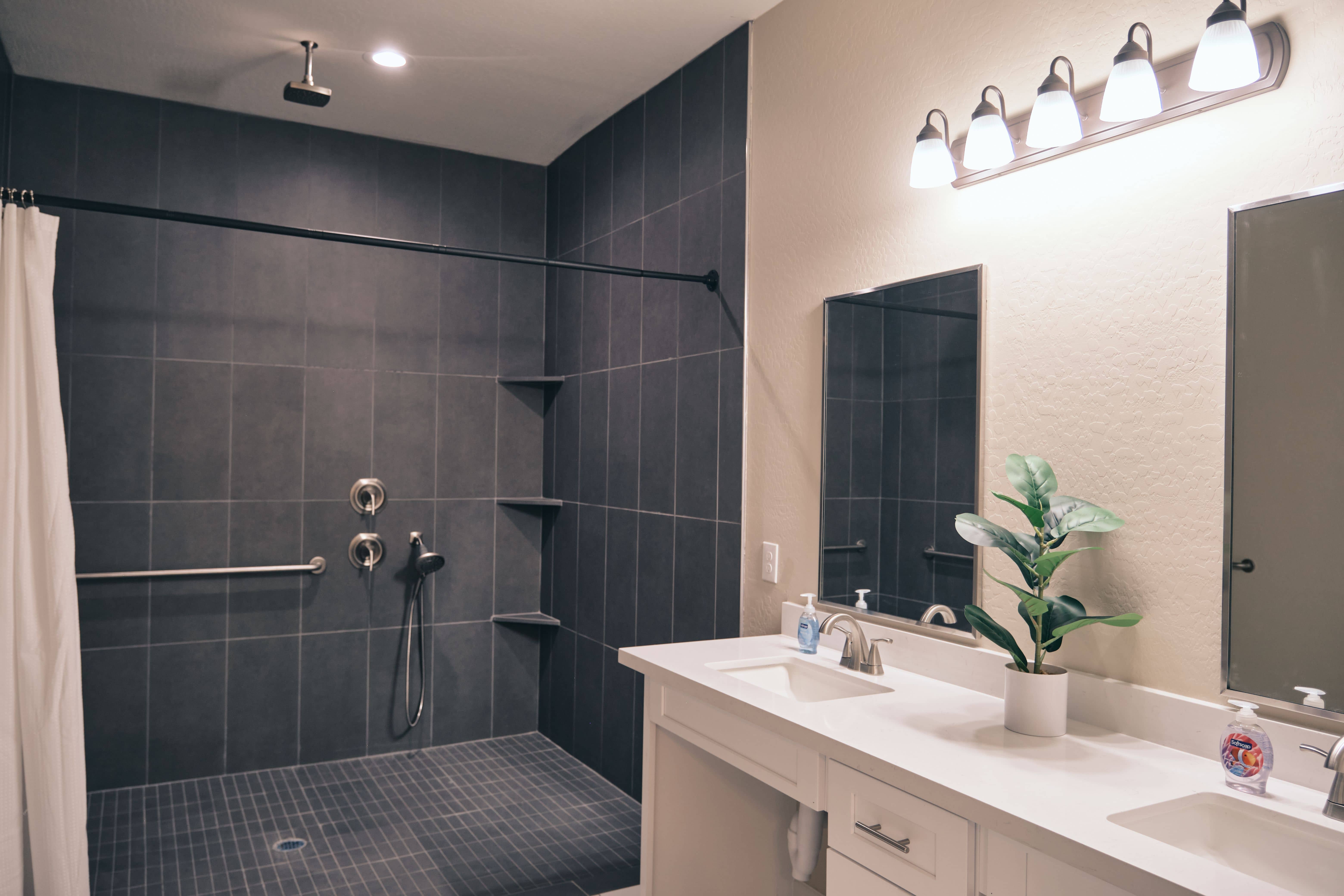 spacious bathrooms at Legacy Recovery Center